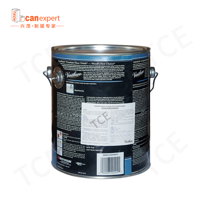 TCE- Hot venda química solvente metal pode 0,35 mm de espessura em tamanho de balde de lata