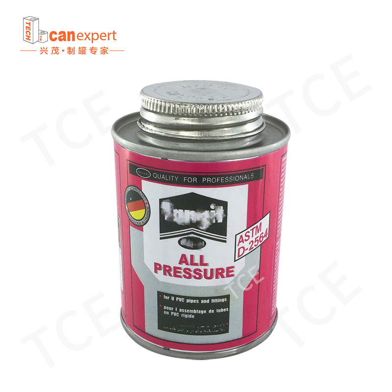 TCE- Hot Selling Round Chemical Glue Tin Can 0,25 mm Metal Paint Bucket