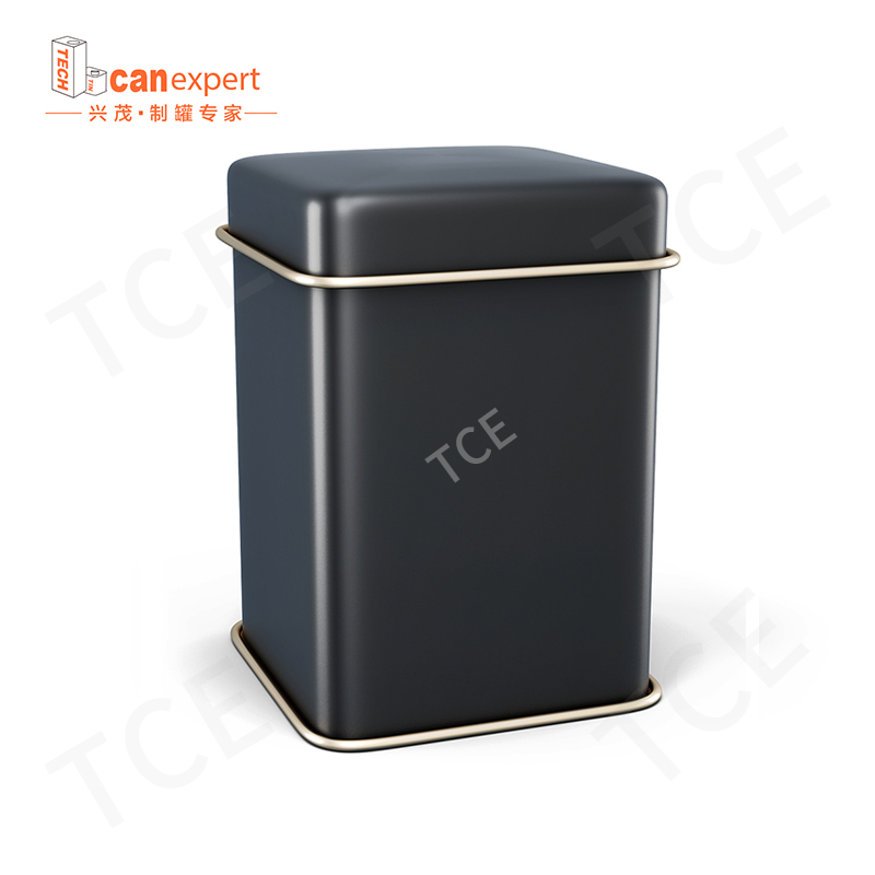A lata etc-cuSom pode fabricante a lata quadrada retangular por atacado pode embalagem de metal e caixa de amostra de café lata de lata personalizada